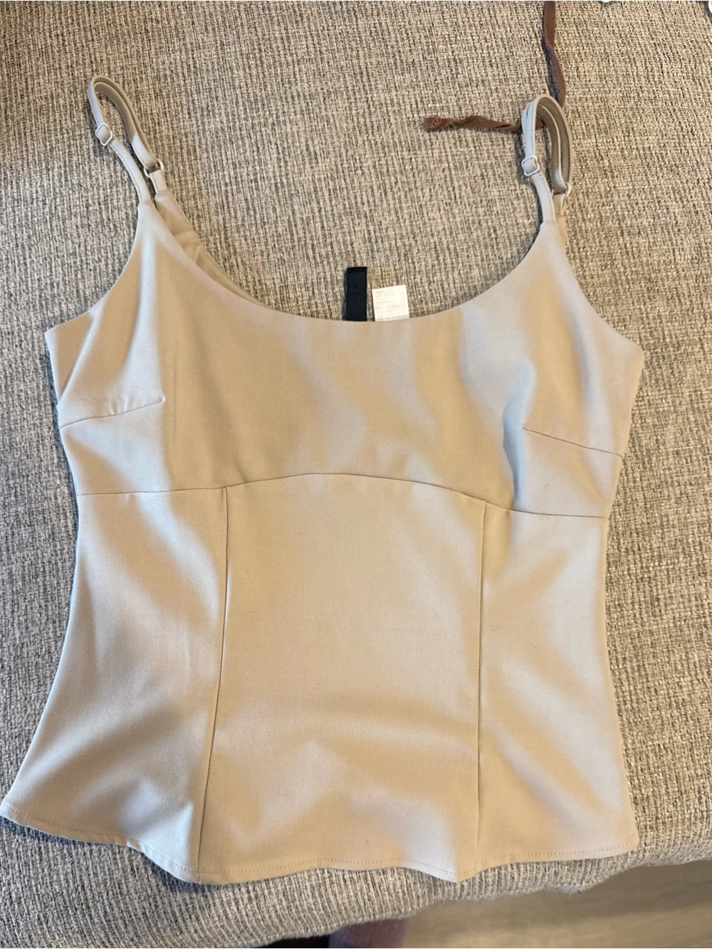 H&M Neutral Beige Adjustable-Strap Cami